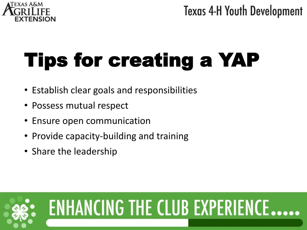 tips for creating a yap tips for creating a yap