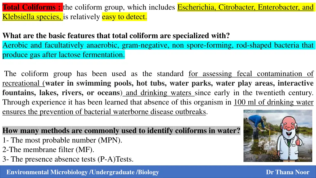 total coliforms the coliform group which includes