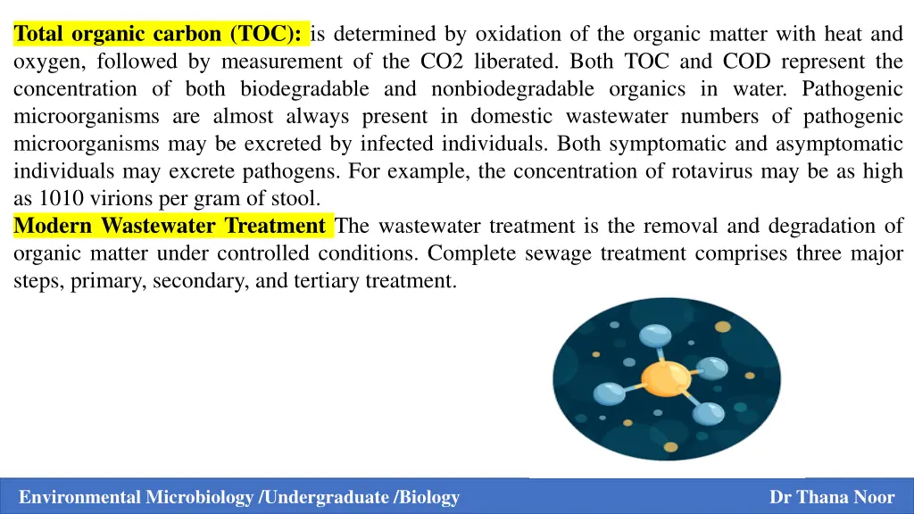 total organic carbon toc is determined