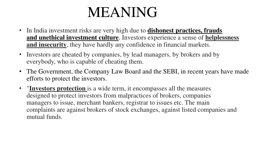meaning