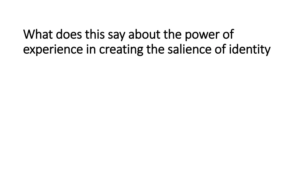 what does this say about the power of what does
