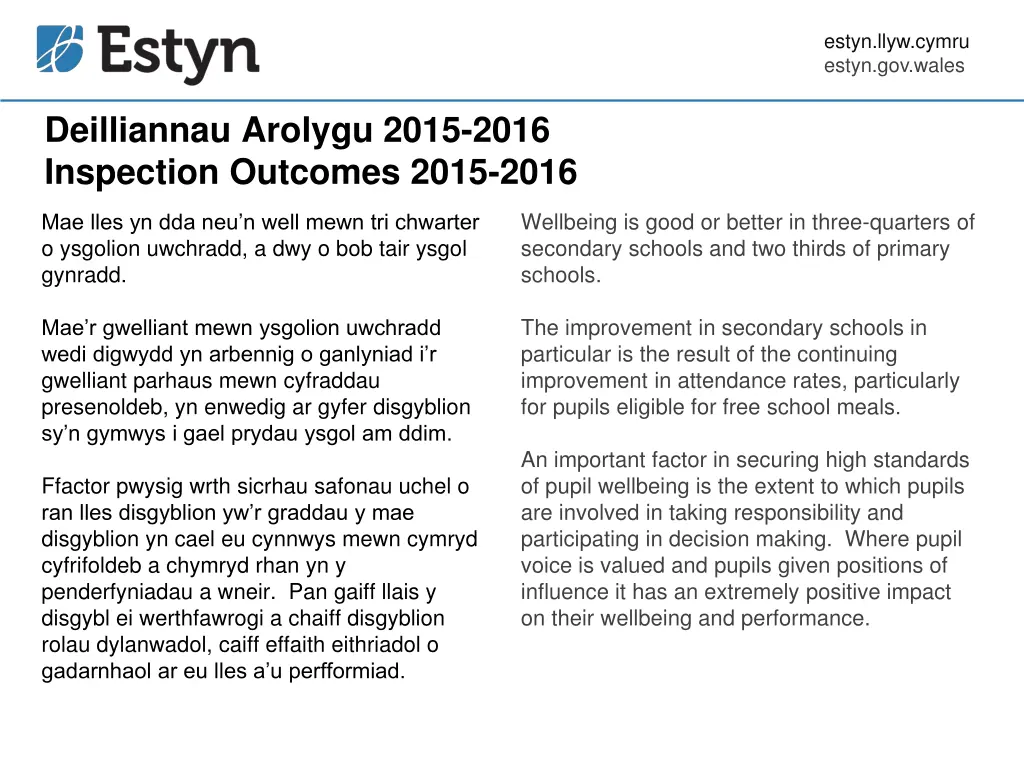estyn llyw cymru estyn gov wales 8
