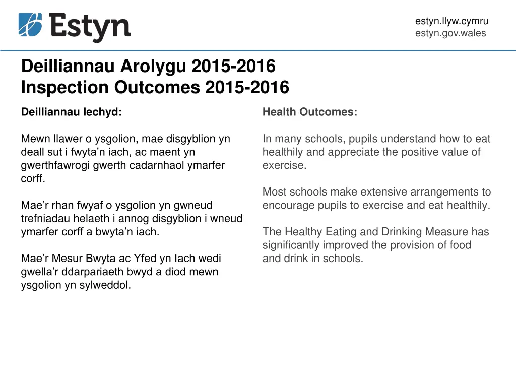 estyn llyw cymru estyn gov wales 9