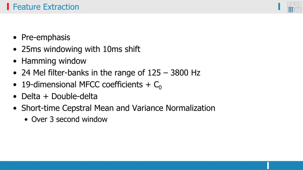 feature extraction