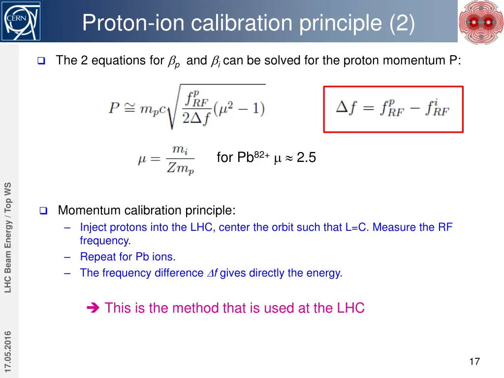proton ion calibration principle 2