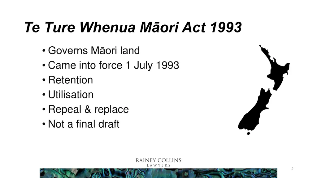 te ture whenua m ori act 1993