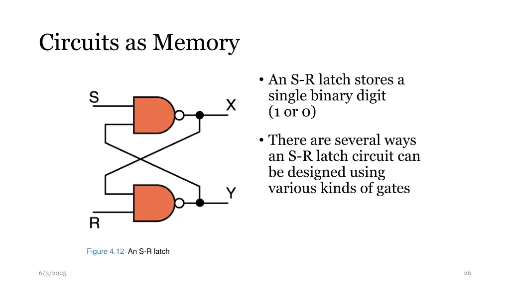 circuits as memory 1