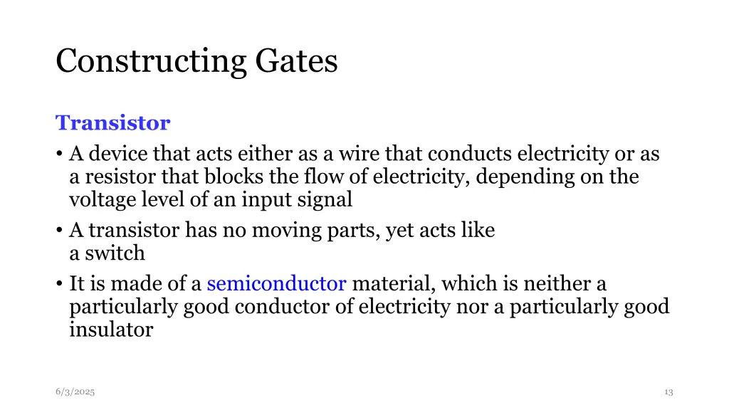 constructing gates