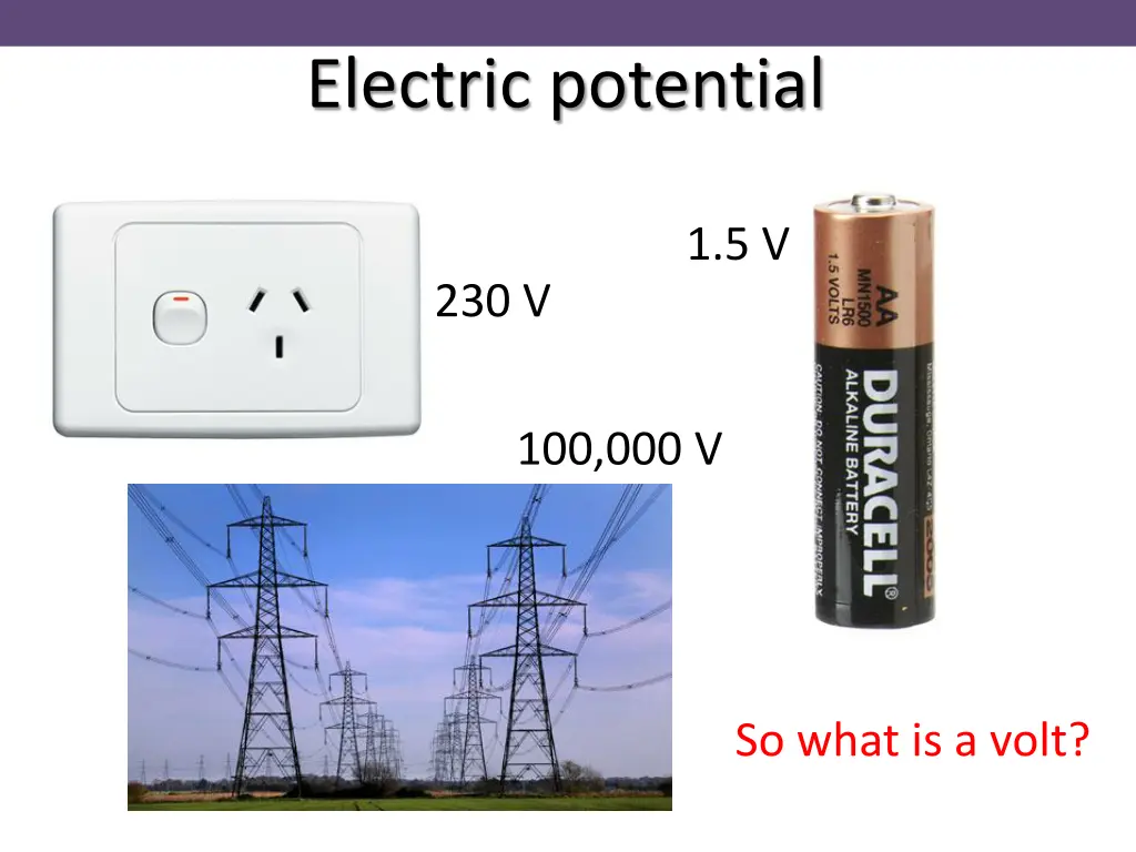 electric potential 1