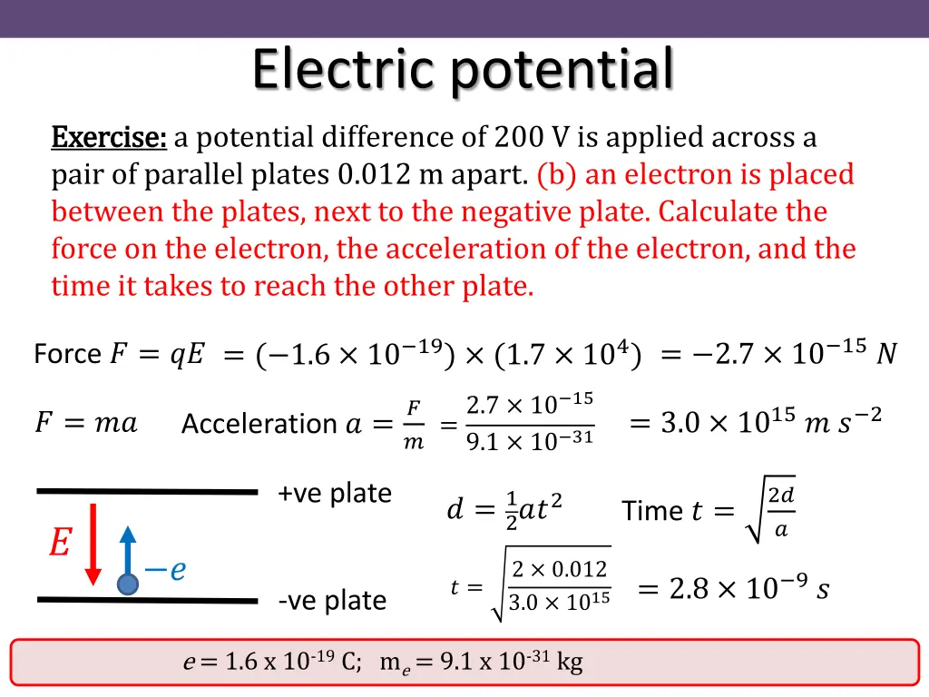 electric potential 12
