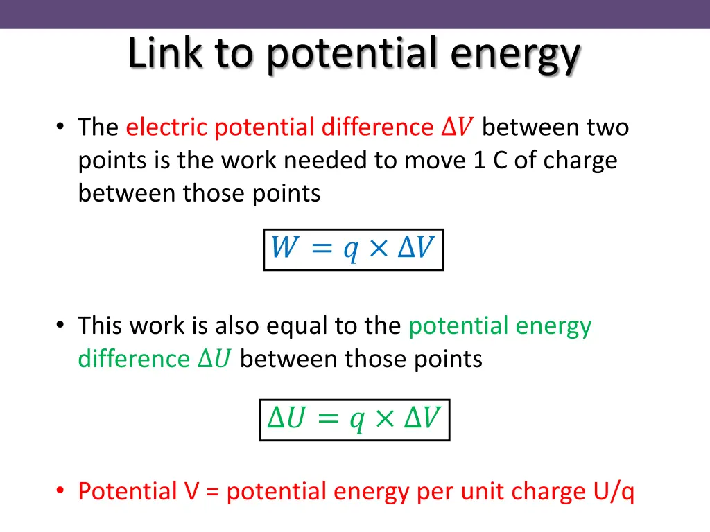 link to potential energy