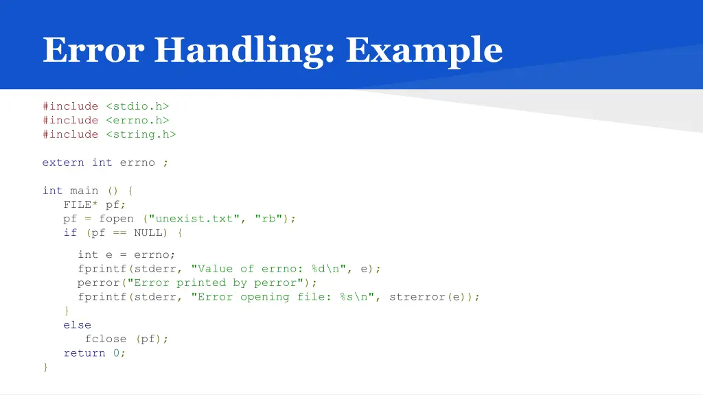 error handling example