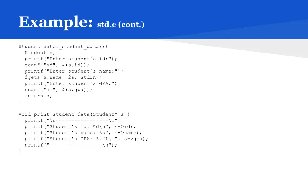 example std c cont 1