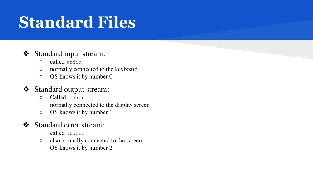 standard files