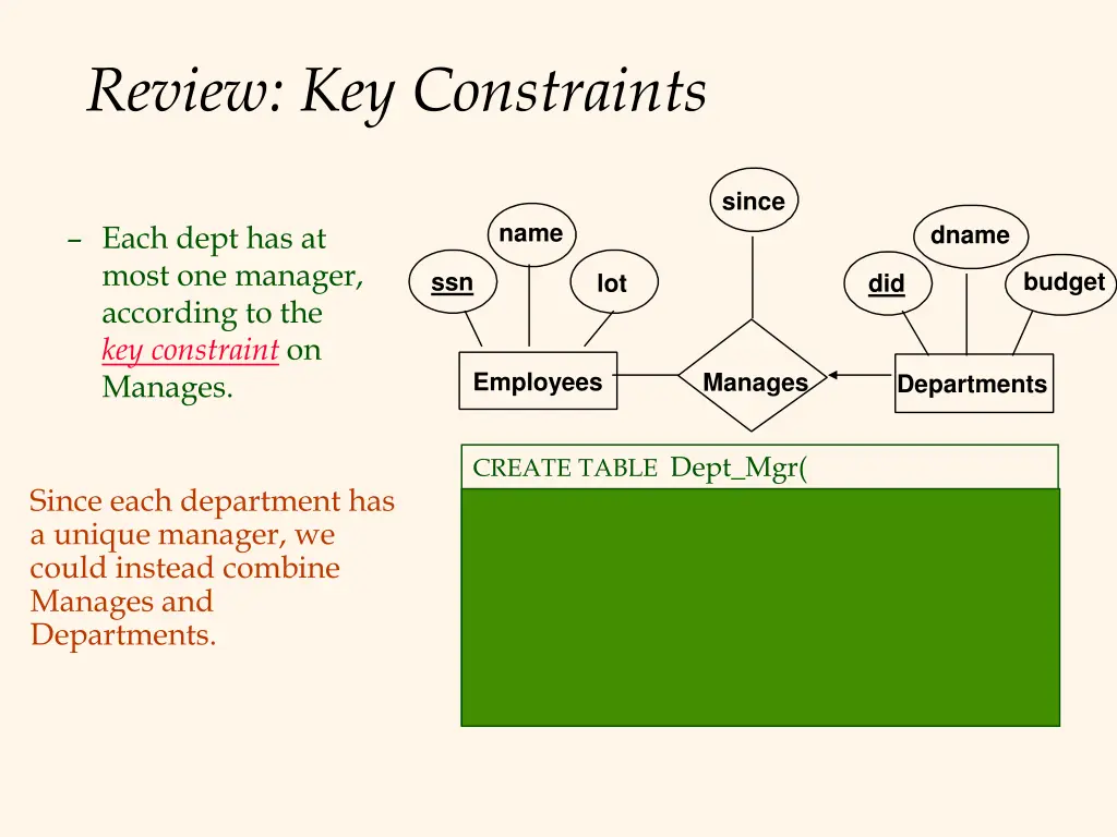review key constraints 2