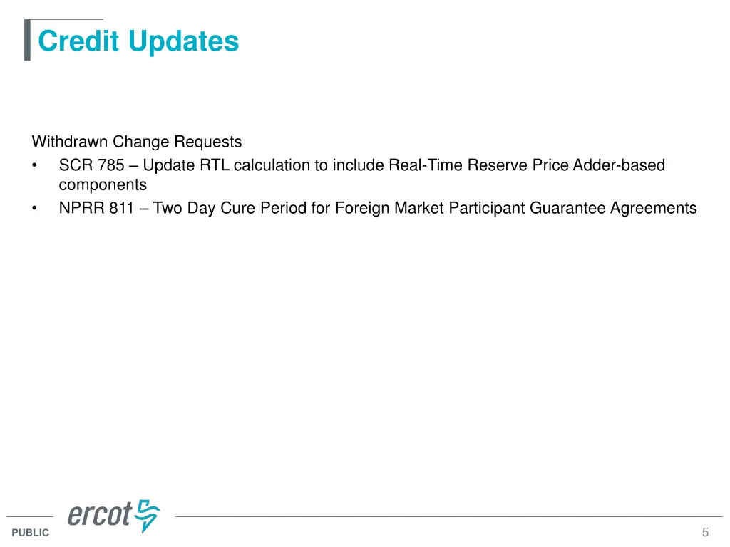 credit updates 3