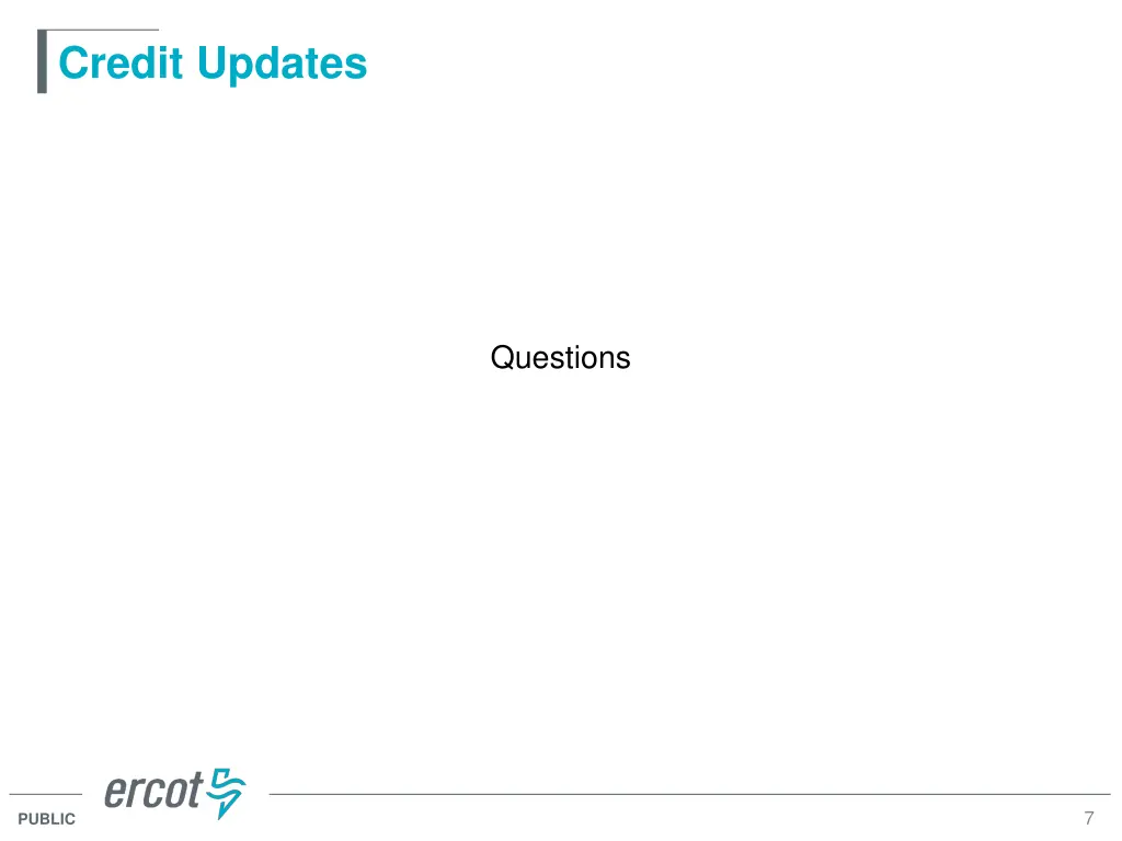 credit updates 5