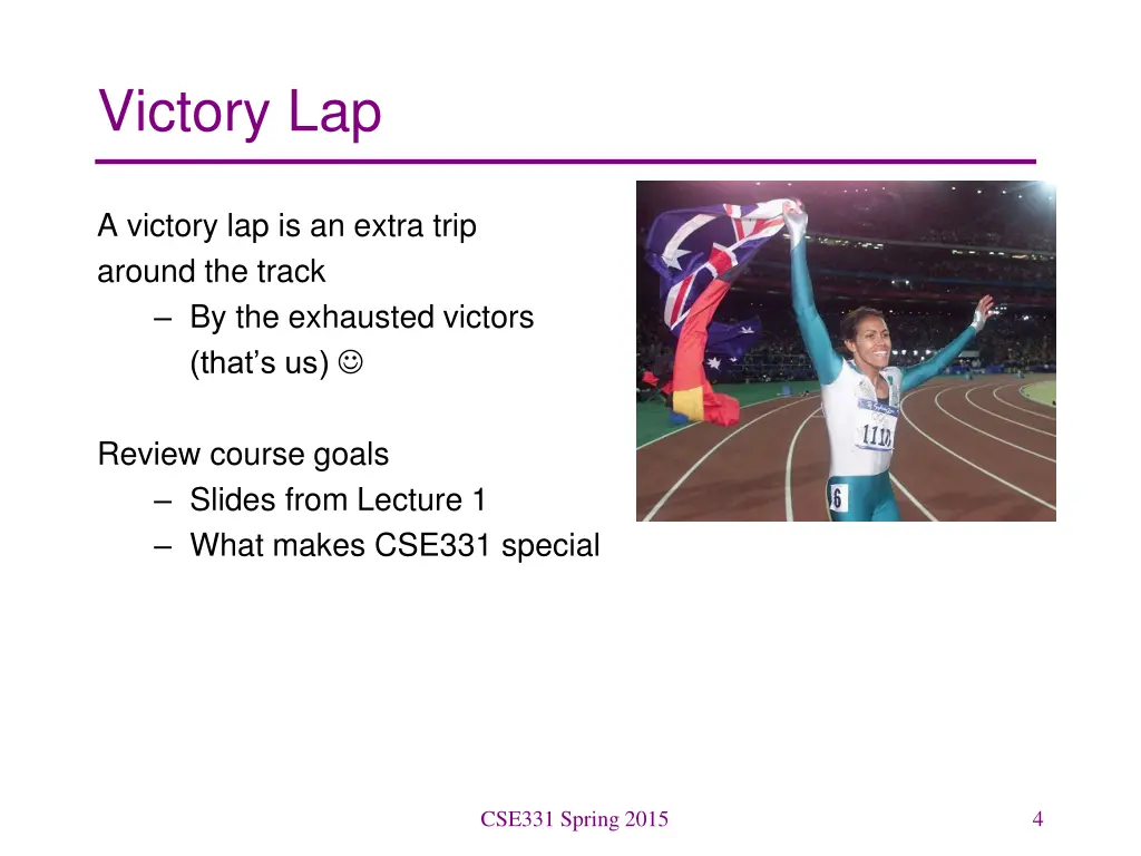 victory lap