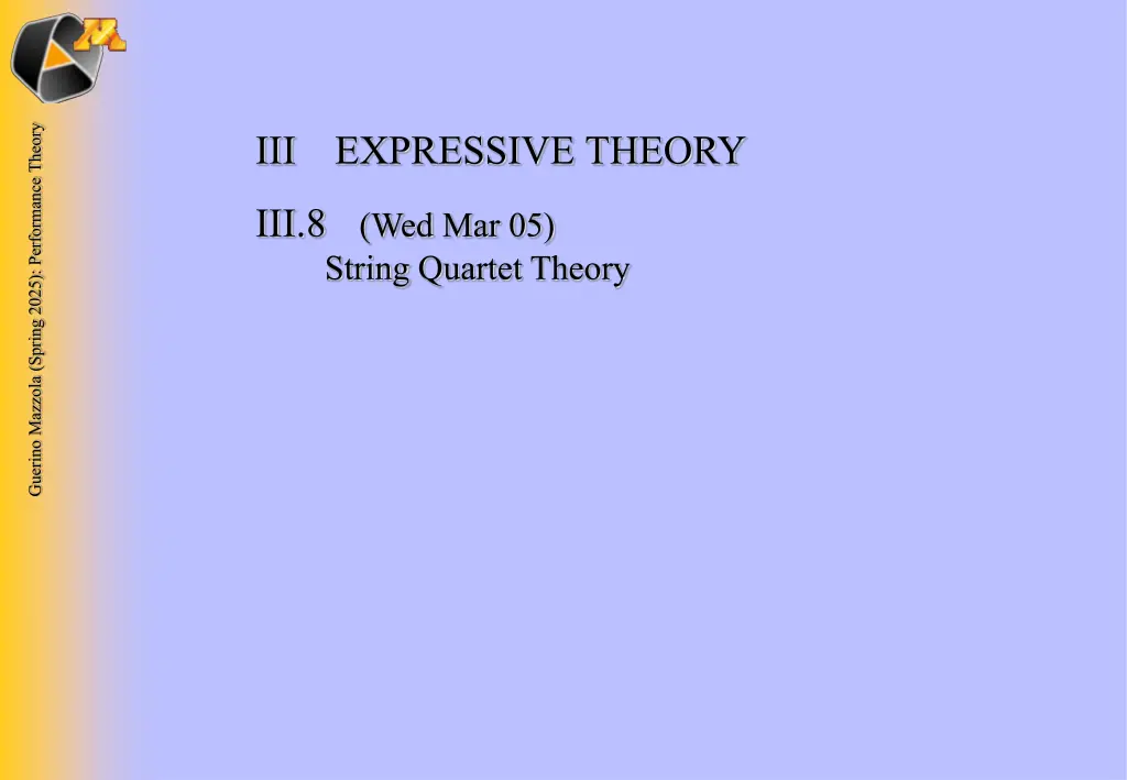 guerino mazzola spring 2025 performance theory