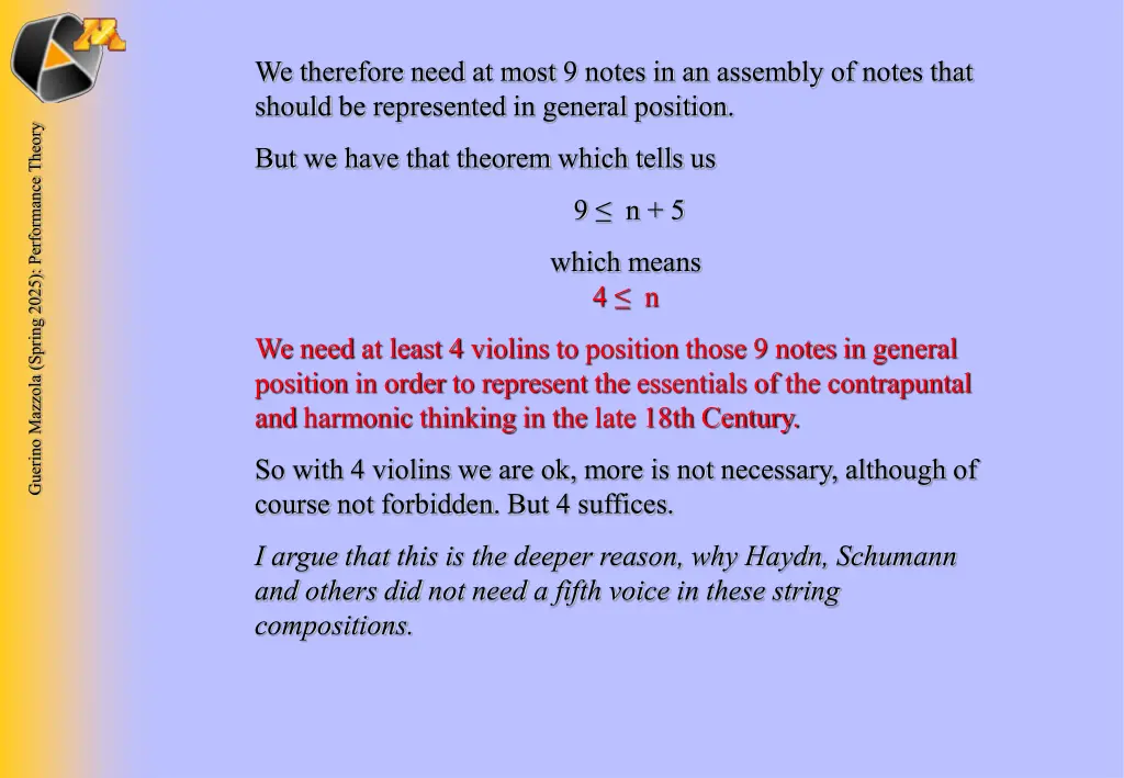 we therefore need at most 9 notes in an assembly