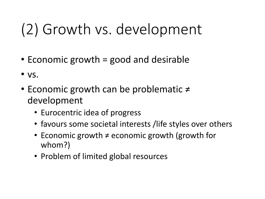 2 growth vs development