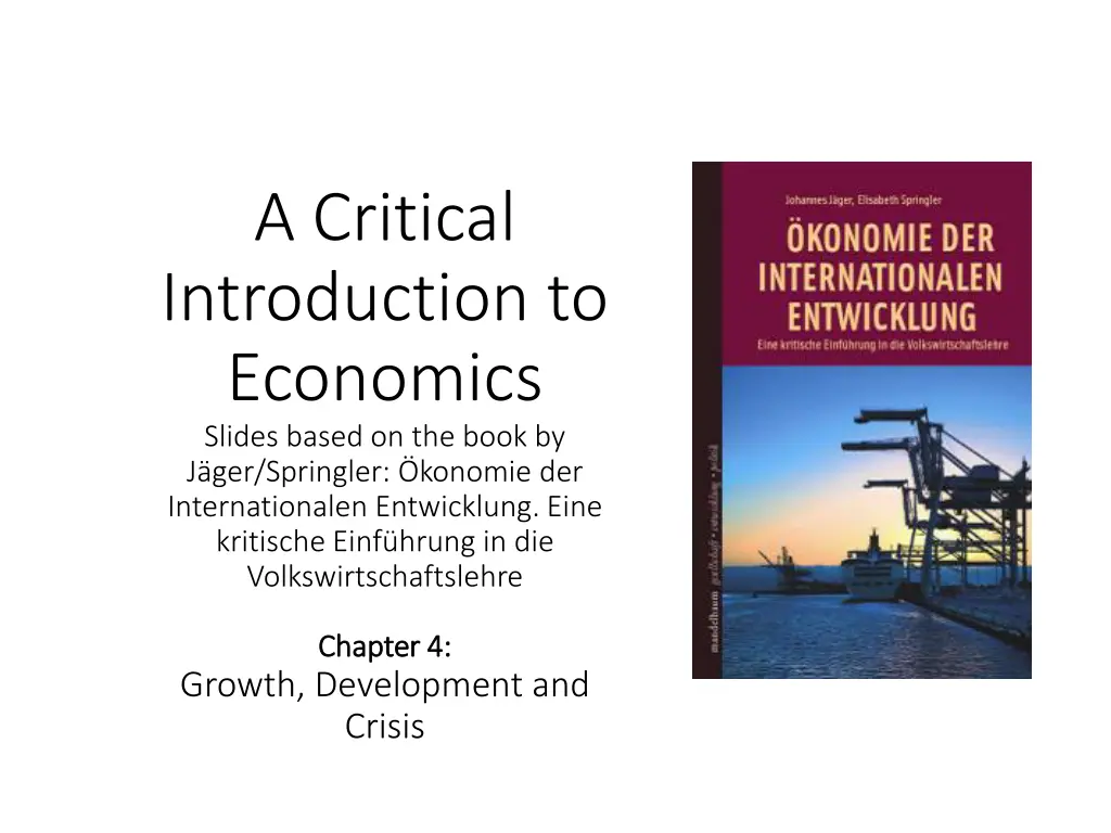 a critical introduction to economics slides based