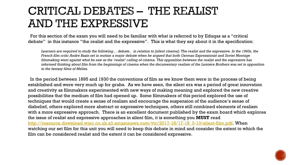 critical debates the realist and the expressive