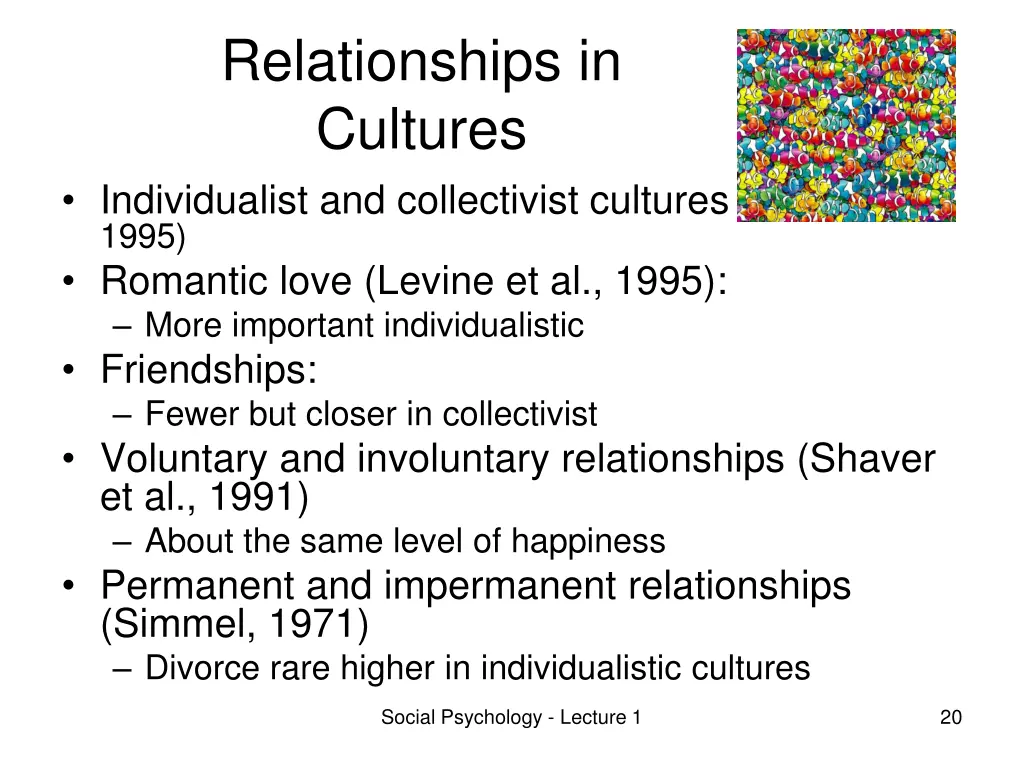 relationships in cultures individualist