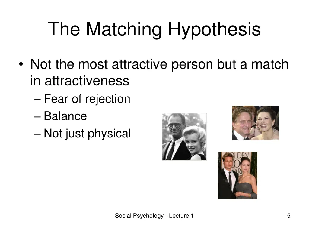 the matching hypothesis