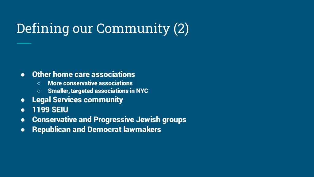 defining our community 2