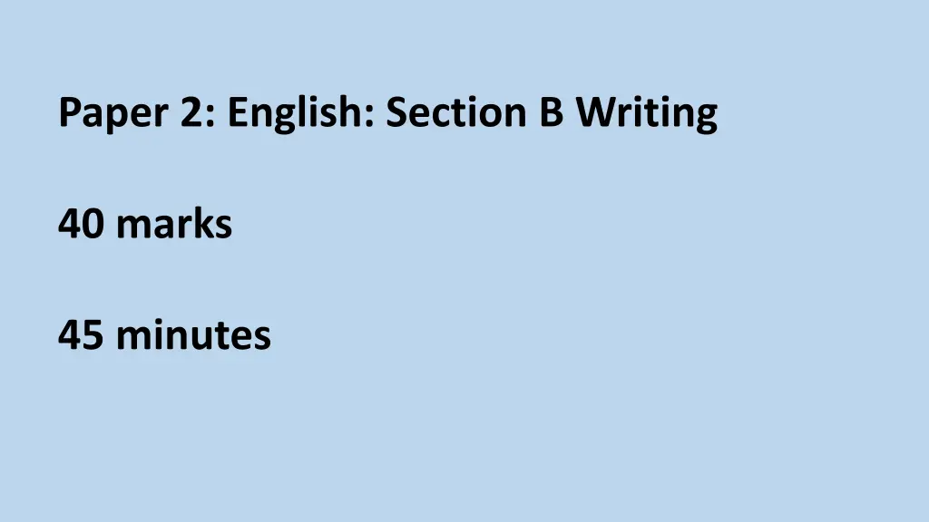 paper 2 english section b writing