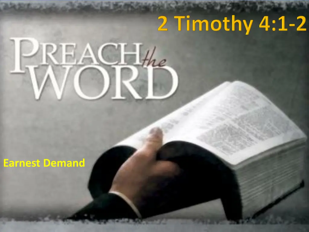 earnest demand