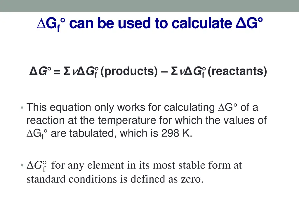 g f can be used to calculate g
