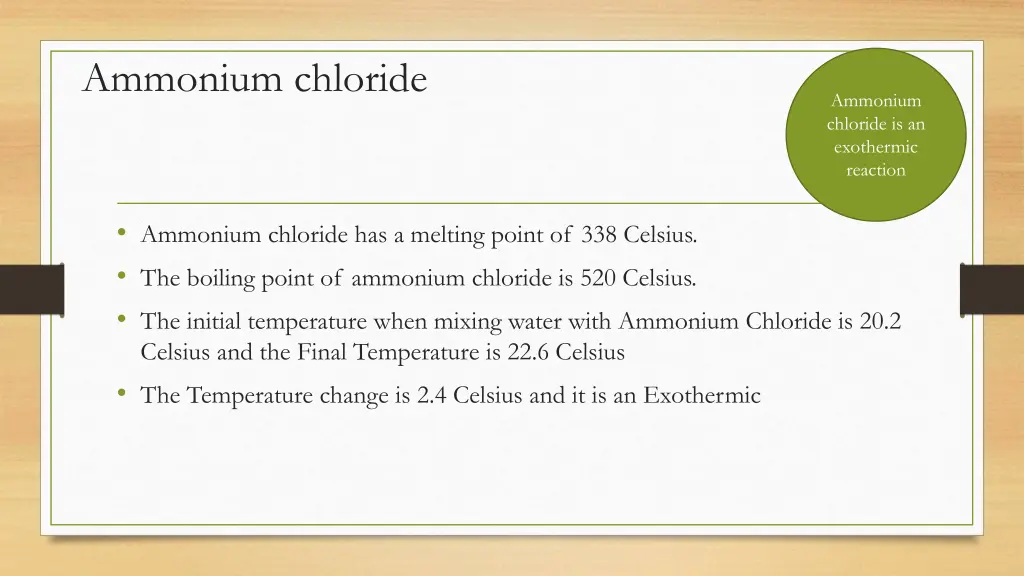 ammonium chloride