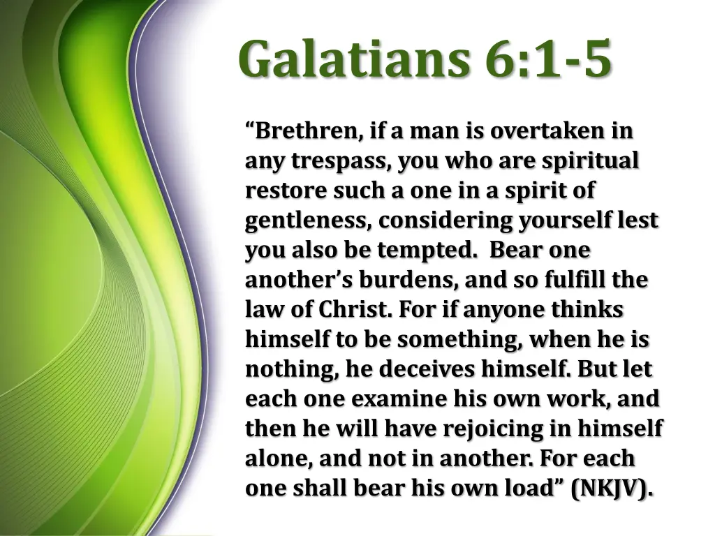 galatians 6 1 5