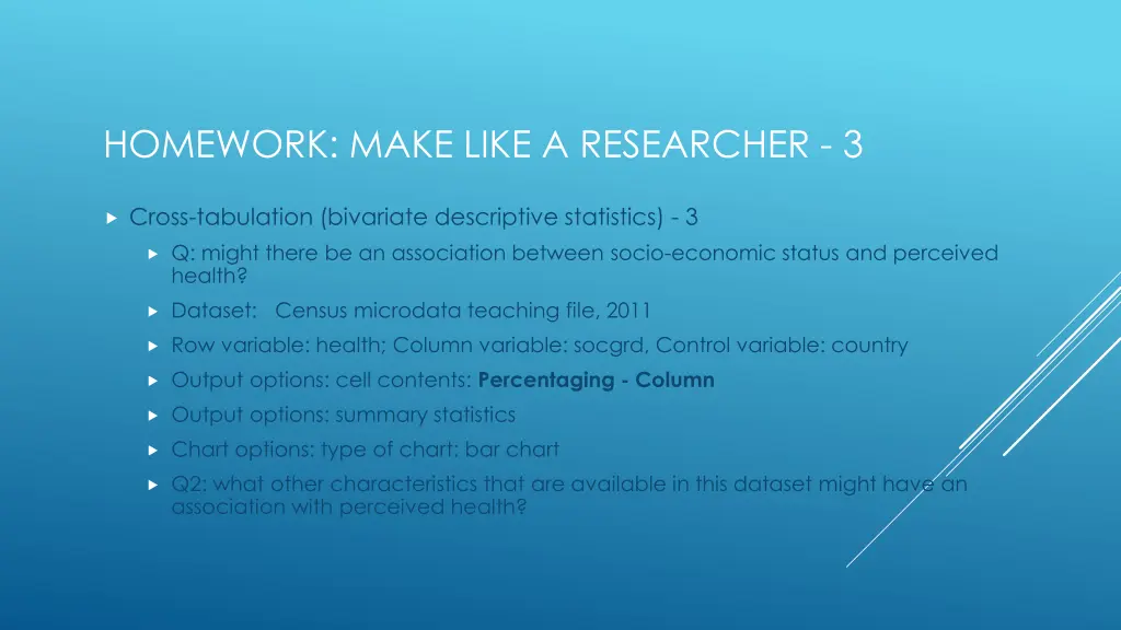 homework make like a researcher 3