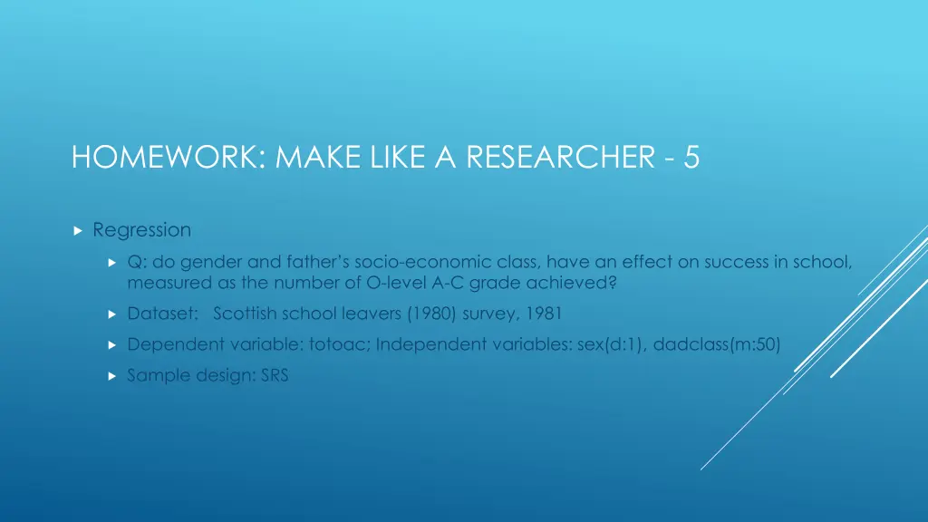 homework make like a researcher 5