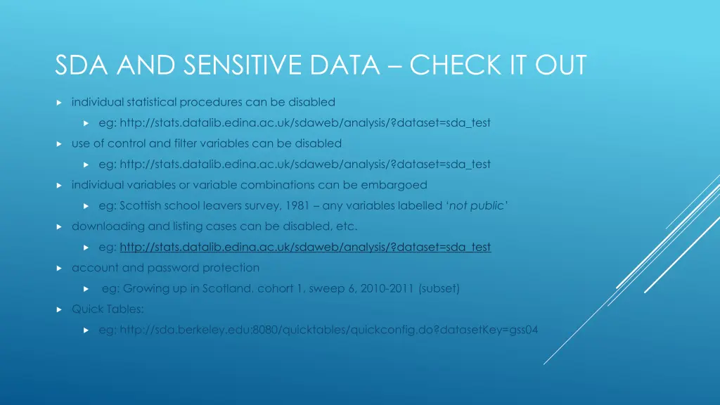 sda and sensitive data check it out