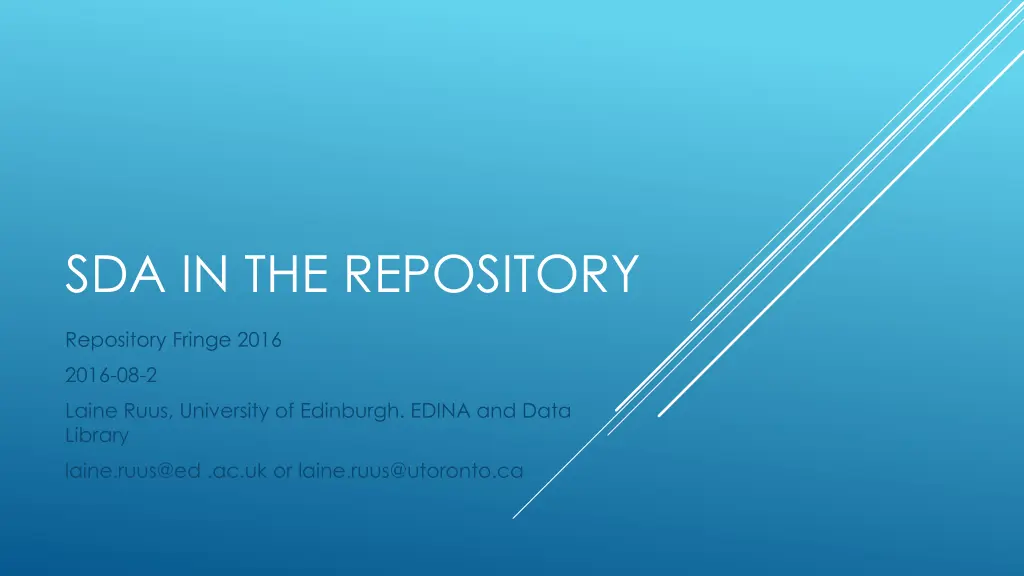 sda in the repository