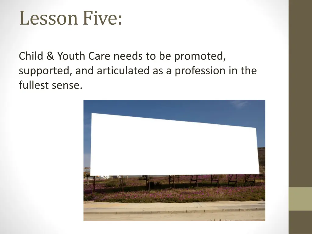 lesson five