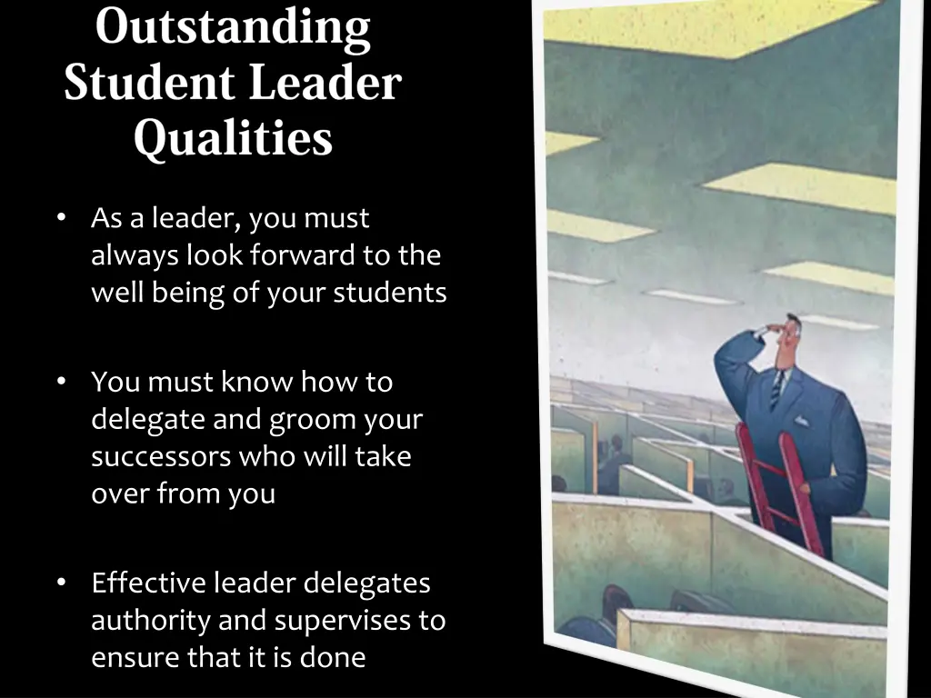 as a leader you must always look forward