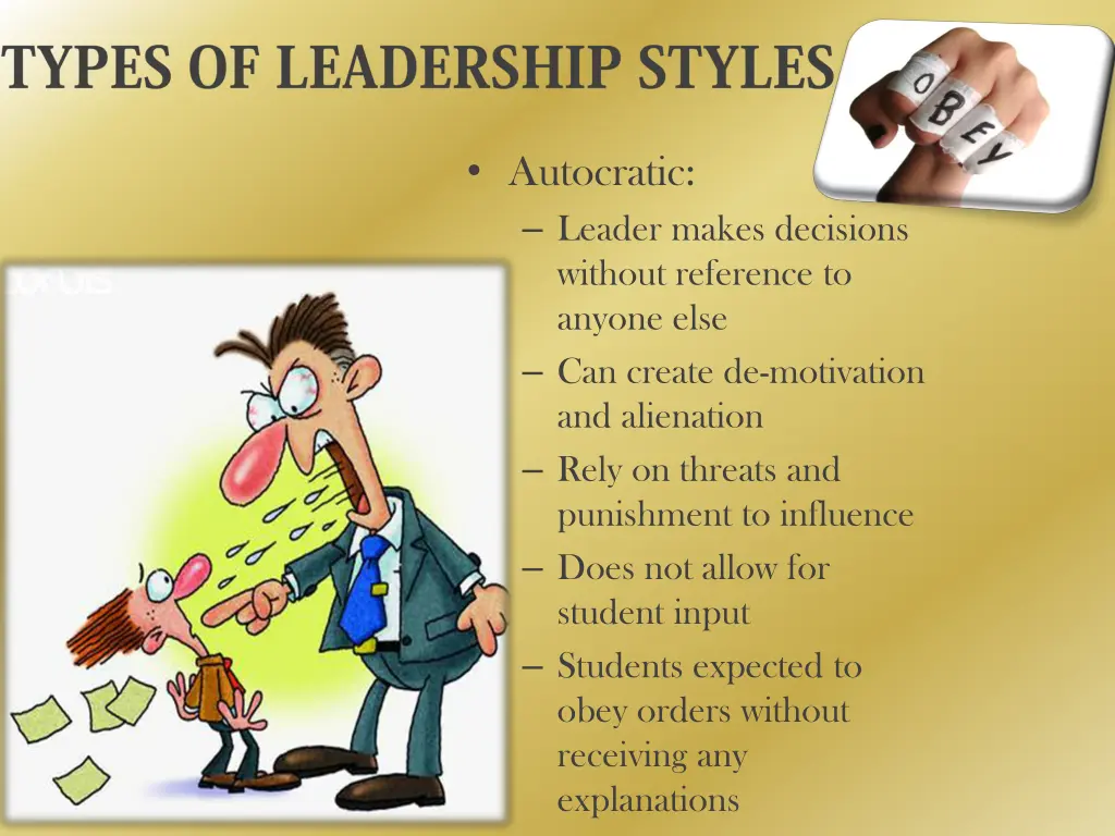 autocratic leader makes decisions without