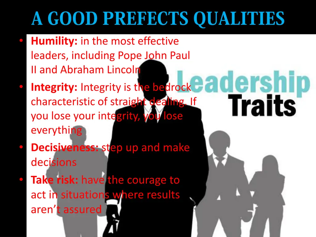 humility in the most effective leaders including