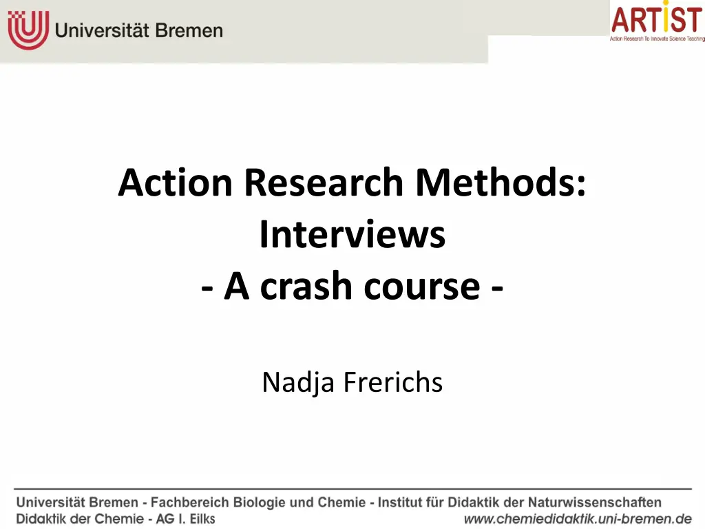 action research methods interviews a crash course