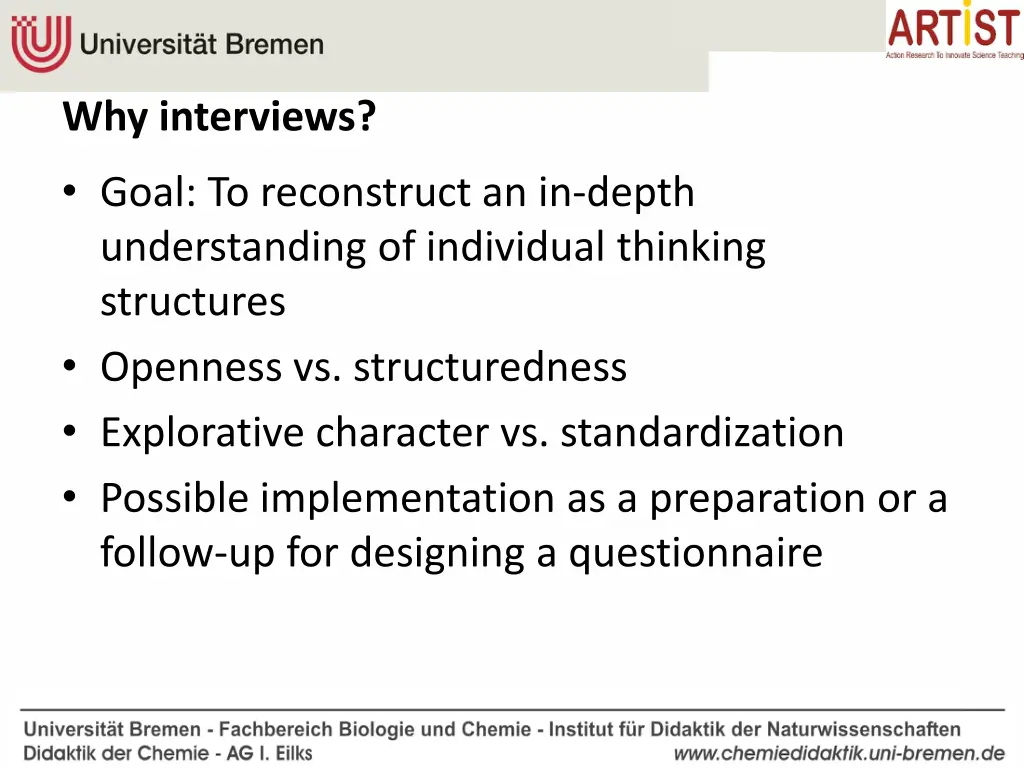 why interviews goal to reconstruct an in depth