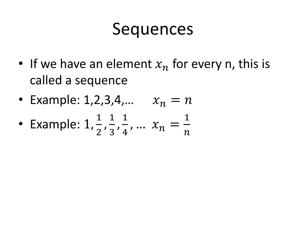 sequences