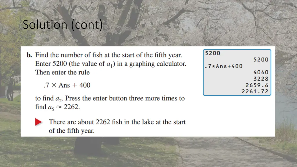 solution cont