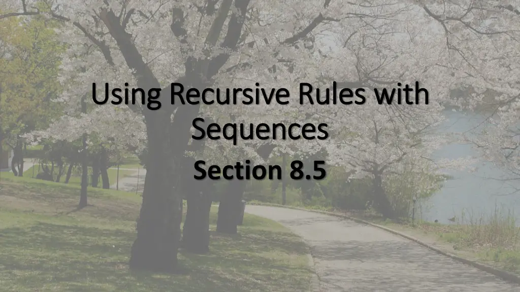 using recursive rules with using recursive rules