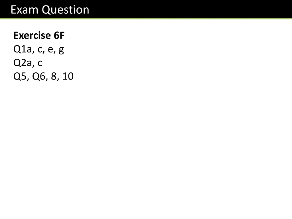 exam question 1