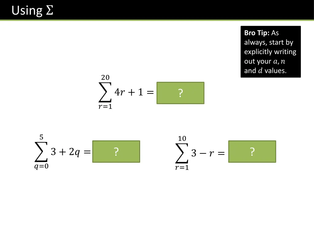 using 1